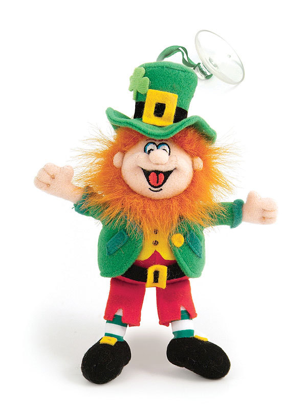 (image for) Finnegan King of the Leprechauns Mascot 6" high with suction